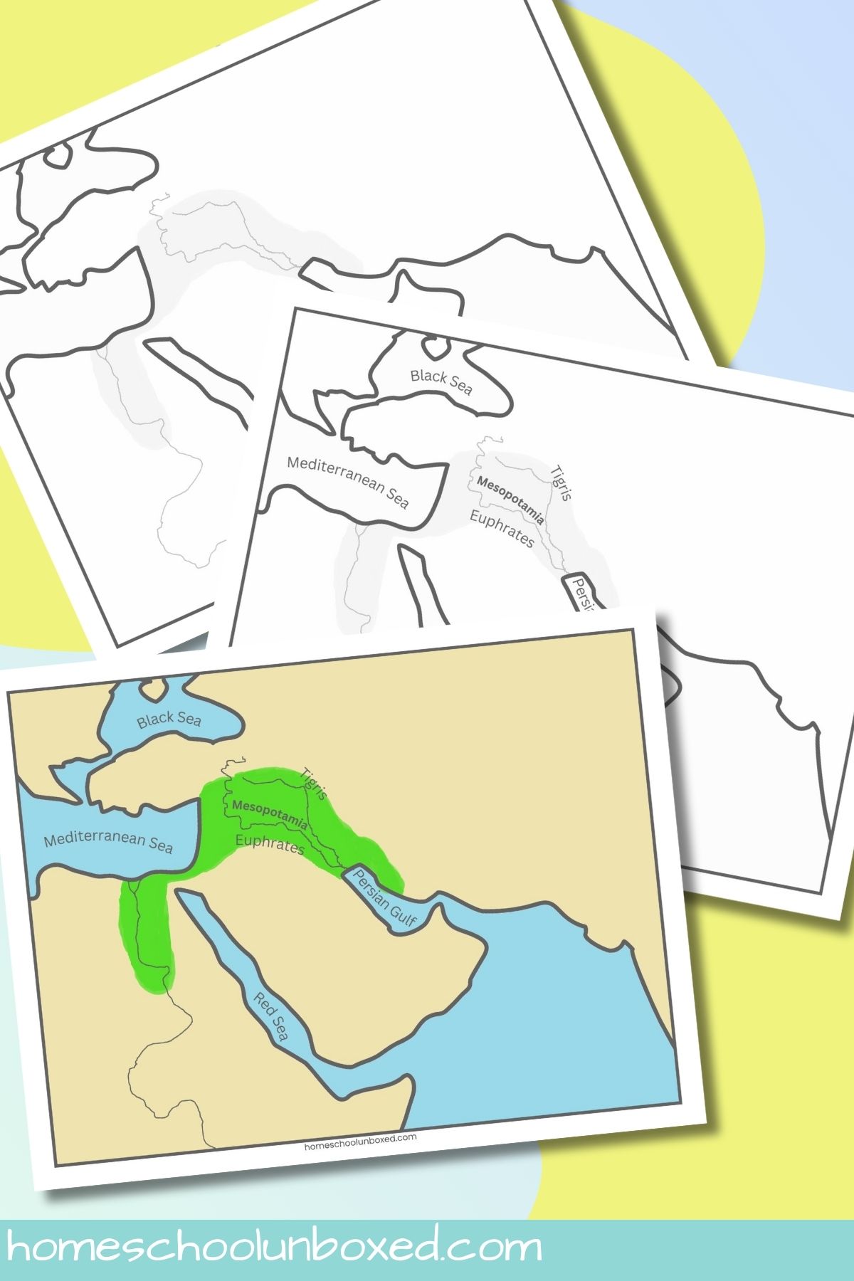 mesopotamia map printable (free activity!)